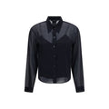 Women's Black Silk Shirt
