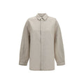 Women's Beige Denim Shirt