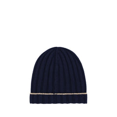 Men's Blue Cashmere Beanie Accessory