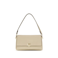Women's Beige Calf Leather Bos Taurus Shoulder Bag