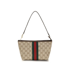 Women's Pouch Shoulder Beige Cotton Linen Polyurethane
