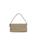 Women's Brown Polyester Shoulder Bag