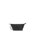 Women's Essence Clutch Black Cotton Linen Polyurethane