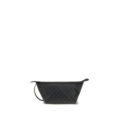 Women's Essence Clutch Black Cotton Linen Polyurethane
