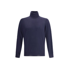 Men's Blue Wool Oves Aries Turtleneck Clothing