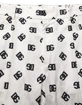 Men's Logo-Print Cotton Trousers White