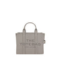 Women's Grained Calf Leather Tote Gray Bos