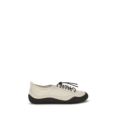 Men's Beige Fabric Athletic Sneakers