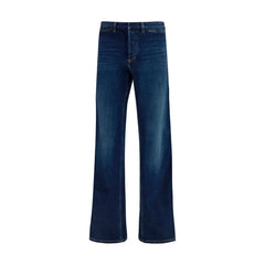 Men's Blue Cotton Flared Jeans Clothing