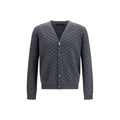 Men's Gray Wool Oves Aries Cardigan Clothing