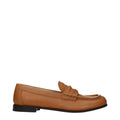 Women's Brown Leather Slip-On Loafers