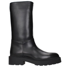 Women's Black Leather Boots