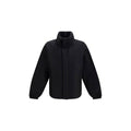 Men's Black Cotton Full-Length Jacket Clothing