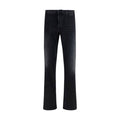 Men's Black Cotton Flared Jeans Clothing