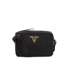 Women's Black Nylon Shoulder Bag