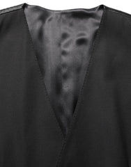 Men's Black Martini Slim Fit Formal 3 Piece Suit Virgin Wool