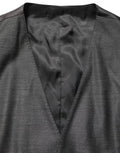 Men's Gray Martini Slim Fit Formal 3 Piece Suit Virgin Wool Silk