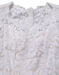 Women's Dress White Cotton Nylon