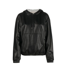 Women's Black Leather Tank Tops