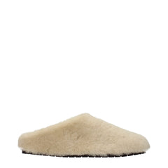 Women's Beige Fur Slippers