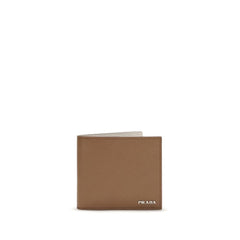 Men's Beige Calf Leather Bos Taurus Wallet