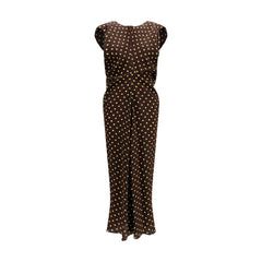 Women's Brown Silk Casual Dress