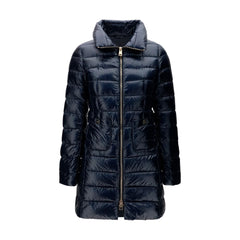 Women's Blue Polyamide Full-Length Jacket Clothing
