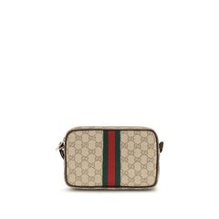 Men's Beige Cotton Shoulder Bag