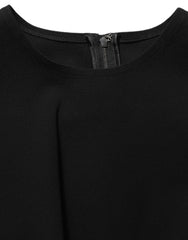 Women's Black Cut Out Detail Sleeveless Maxi Dress Viscose Nylon Elastane