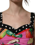 Women's Multicolor Silk Cropped Bustier Corset Top Elastane
