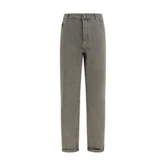 Men's Bicolor Cotton Jeans Denim Clothing
