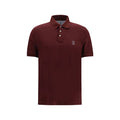 Men's Bordeaux Cotton Polo Shirt