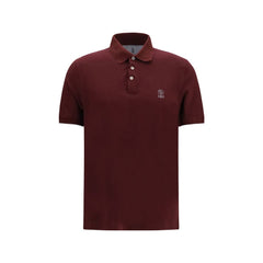 Men's Bordeaux Cotton Polo Shirt