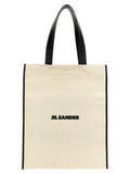 Women's Jute And Cotton Tote Beige