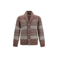 Men's Bordeaux Alpaca Vicugna Pacos Cardigan Clothing