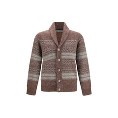 Men's Bordeaux Alpaca Vicugna Pacos Cardigan Clothing