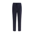 Men's Blue Wool Oves Aries Casual Pants