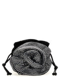 Women's Black Viscose Crossbody Bag