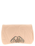 Women's Beige Lamb Leather Crossbody Bag