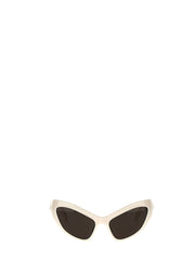 Unisex White Nylon Sunglasses