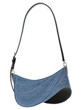 Women's Blue Calfskin Shoulder Bag