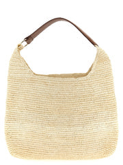 Women's Brown Raffia Shoulder Bag