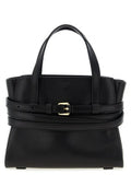 Women's Tie Me Top Handle Bag Black Polyester