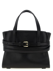 Women's Tie Me Top Handle Bag Black Polyester