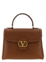 Women's Top Handle Bag Brown Calfskin Leather