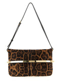 Women's Brown Calfskin Shoulder Bag
