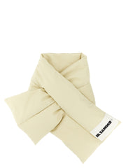 Unisex Beige Cotton Foulard Accessory