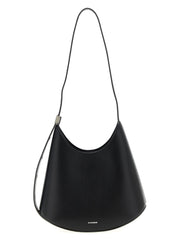 Women's Black Bovine Leather Shoulder Bag