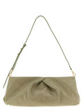 Women's Craquelé Calfskin Clutch Green Leather