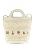 Women's Tropicalia Bucket Bag White Cotton Polyamide Leather